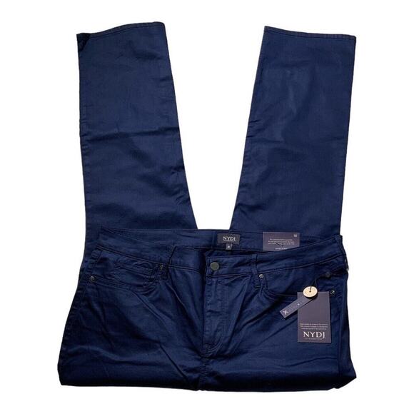 NYDJ Sheri Slim Deep Peaco Pants Womens Plus Size 18 Lift Tuck Support Trousers - Picture 7 of 12